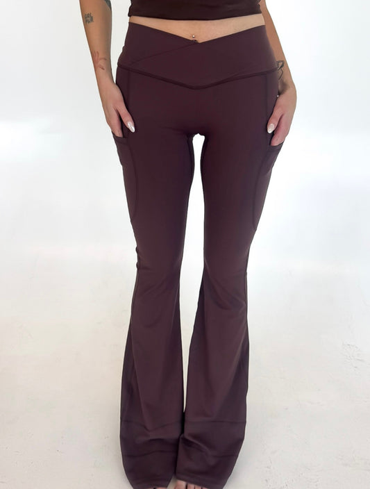 Brown Flare Pants