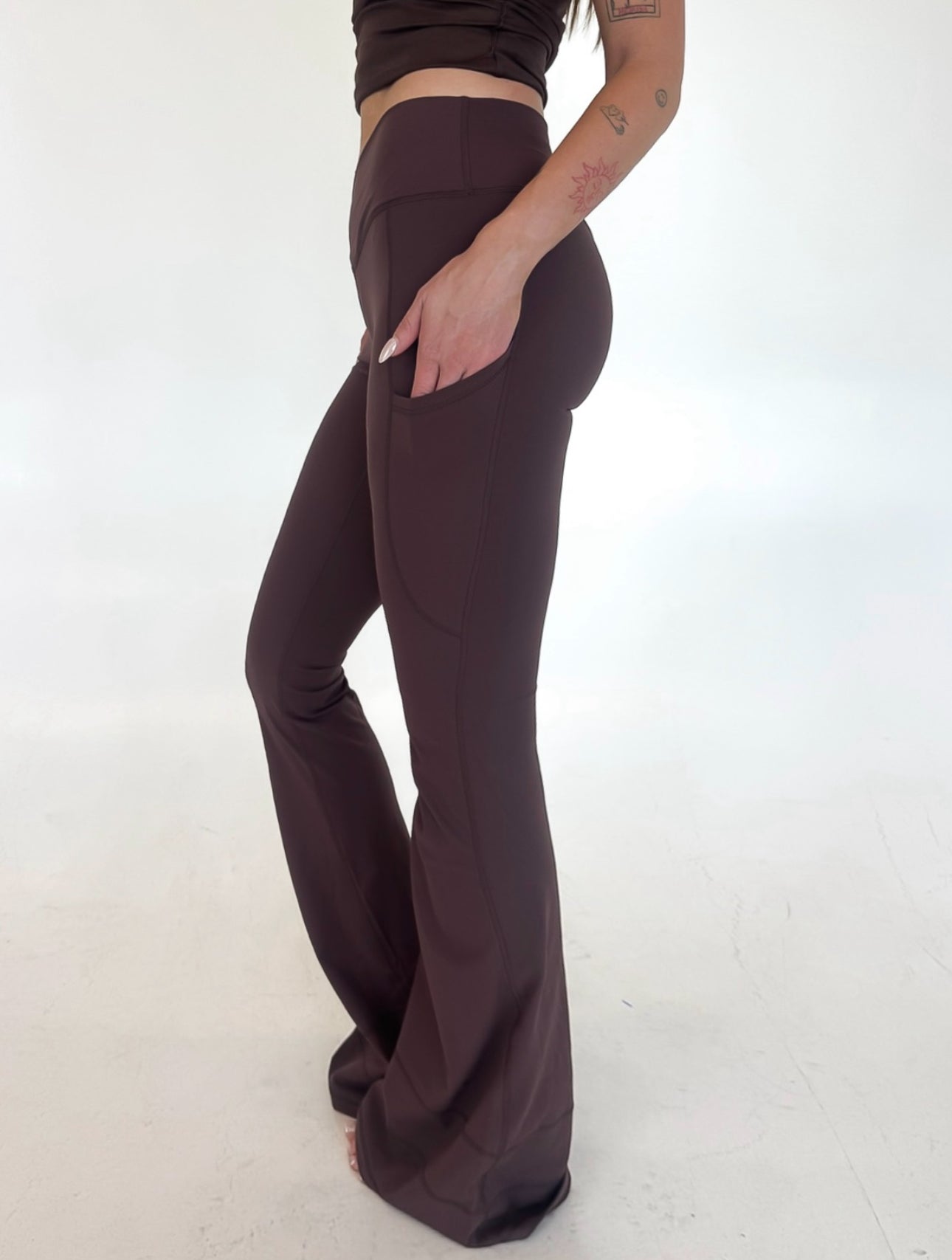 Brown Flare Pants