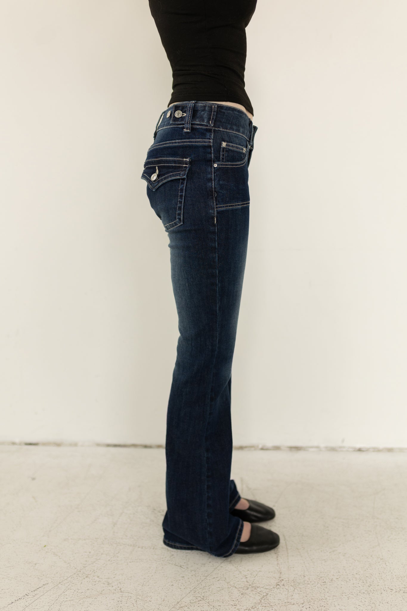 Dark Blue Flare Jeans