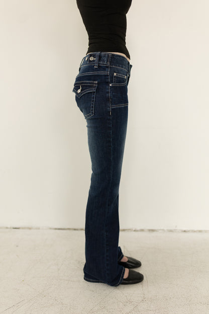 Dark Blue Flare Jeans