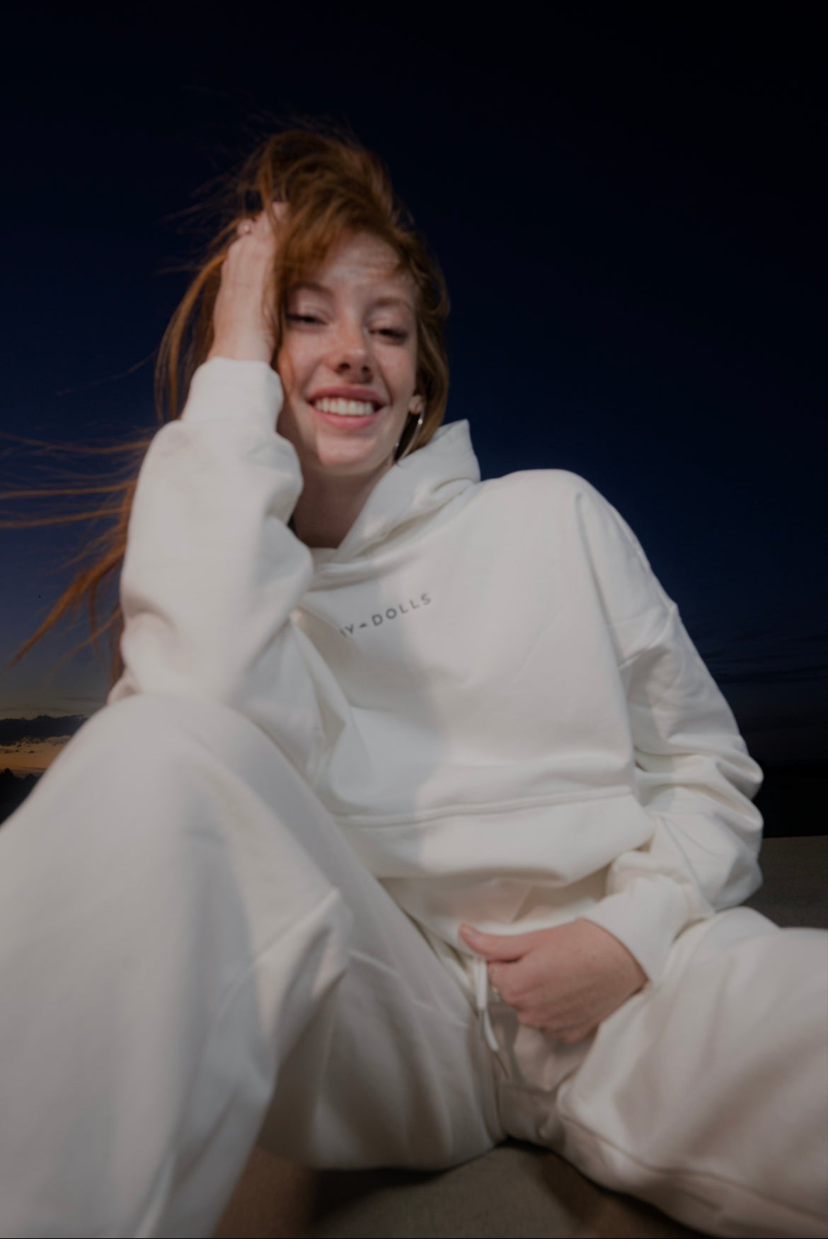 Tall women's hoodie white