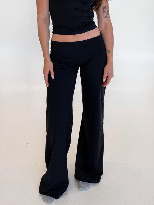 Black Straight Leg Pants
