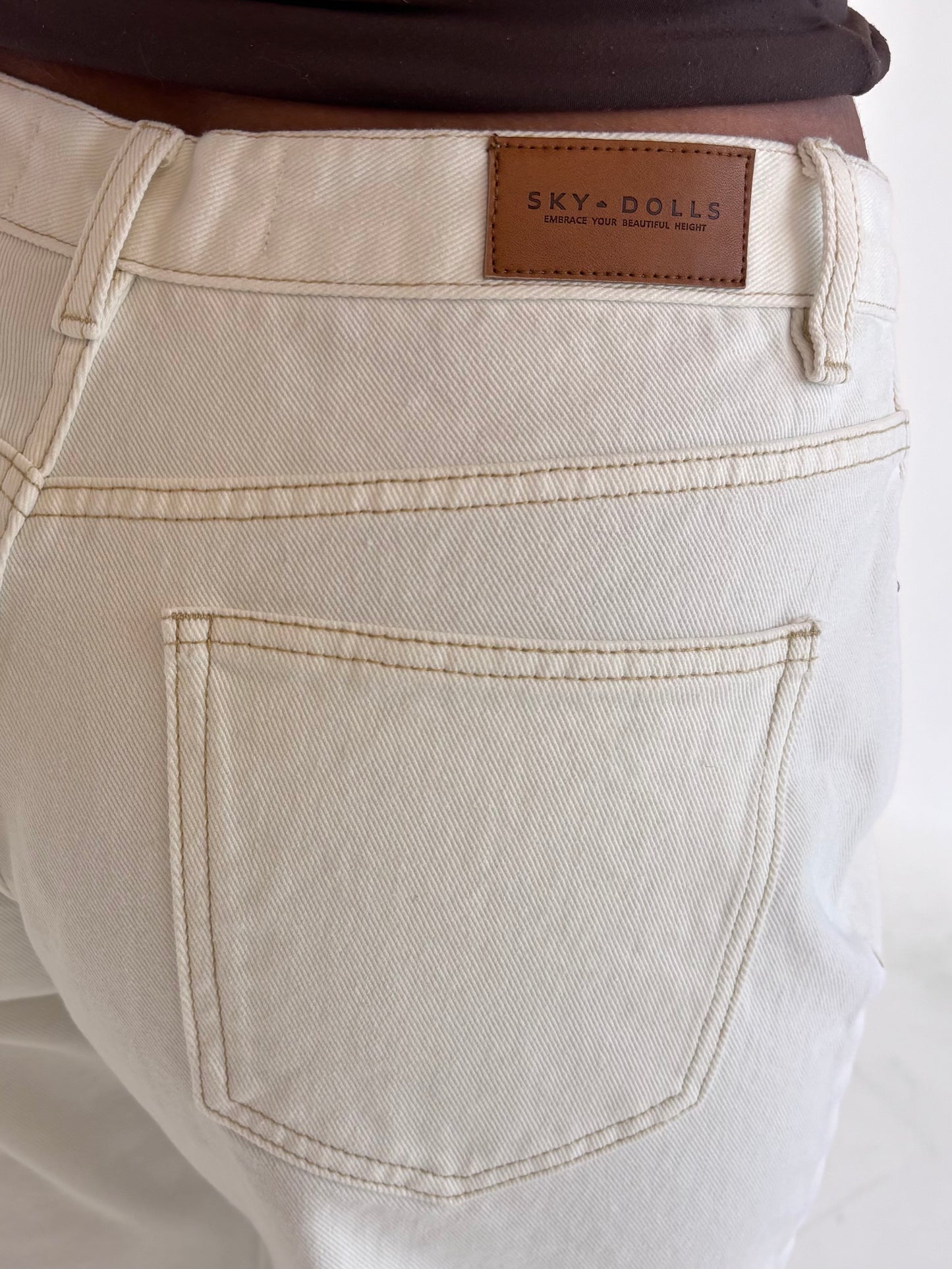 White Low-Mid Rise Jeans