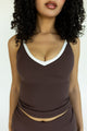 Mocha Double Layer Tank